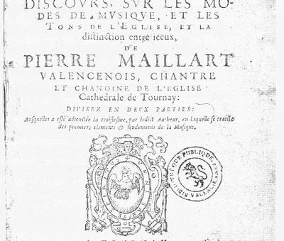 Les tons ou discours, Tournay, 1610