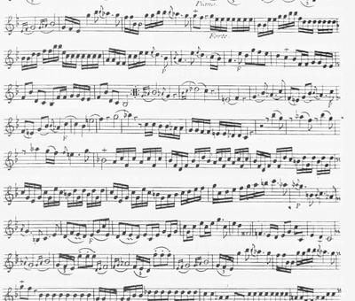 Extrait des Quatuors en Simphonies, oeuvre IV