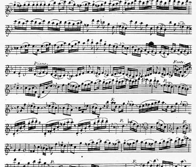 Extrait de la Sonate I pour deux violons avec la basse, oeuvre I