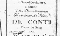 Page de titre des Six Concertos pour le violoncelle, oeuvre VI