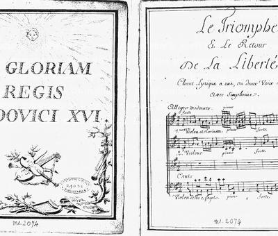 Le Triomphe et le Retour de la Liberté. BNF, Ms 2074