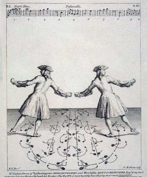 Danseurs broderies feuillet